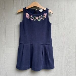 Crewcuts Navy Blue Dress with Beading​​​​​